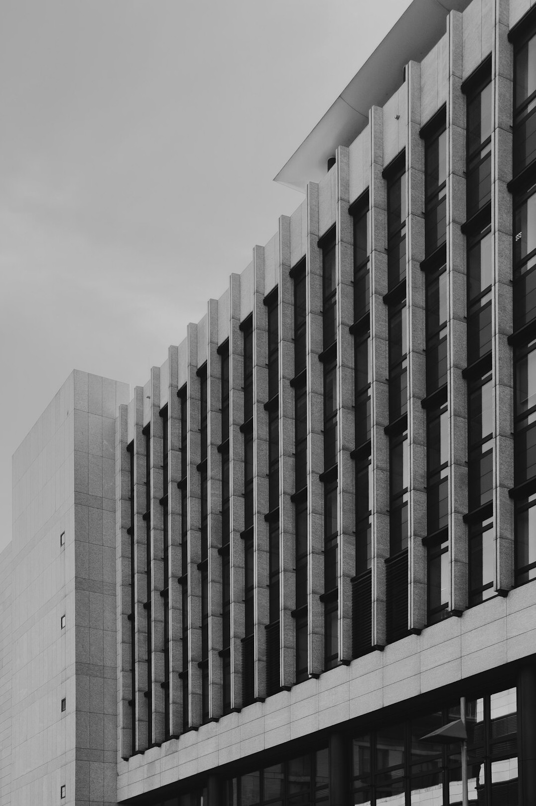 Modern corporate office building facade